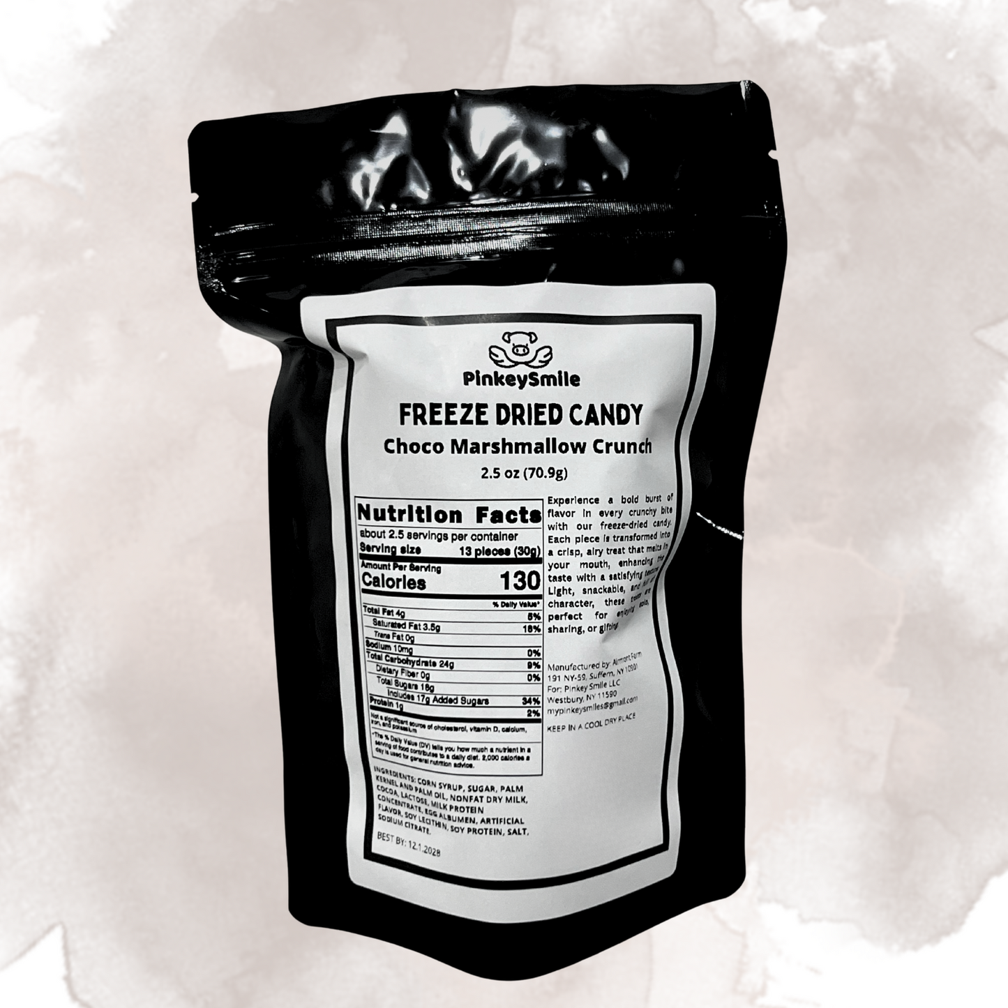 Freeze Dried Candy Charleston Chews Chocolate Crunch 2.5 oz