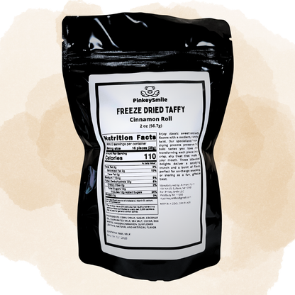 Freeze-Dried Cinnamon Roll Salt Water Taffy 2 oz