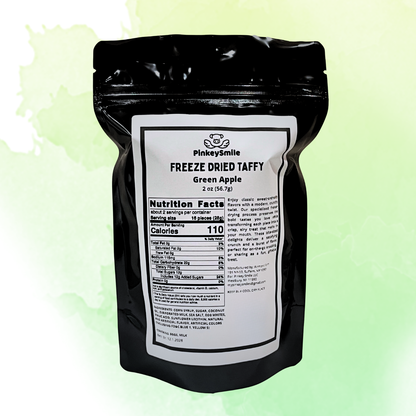 Freeze-Dried Green Apple Salt Water Taffy 2 oz
