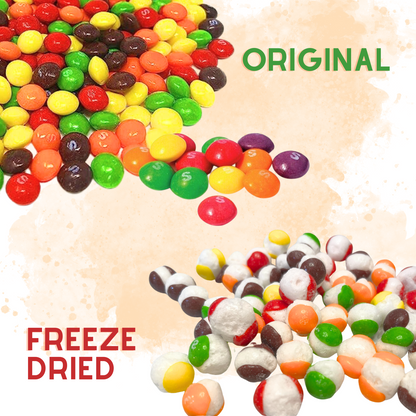 Freeze Dried Rainbow Candy (3 pack) Orignial 6oz , Sour 5oz , Wild Berry 5oz