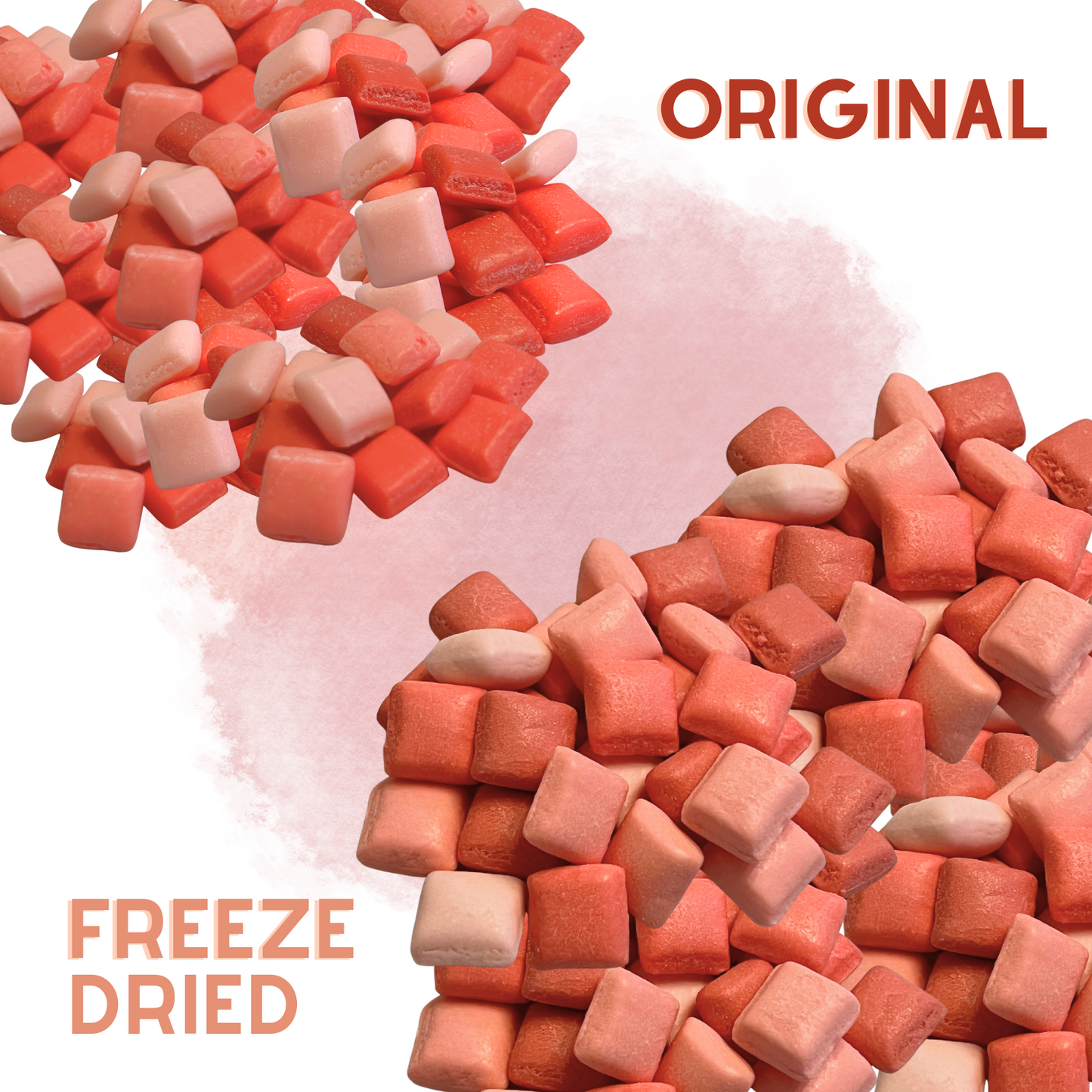 Freeze Dried Candy Fruit Burst Mini Candy 4 pack - Orignial, Sour, FavREDS, All Pinks