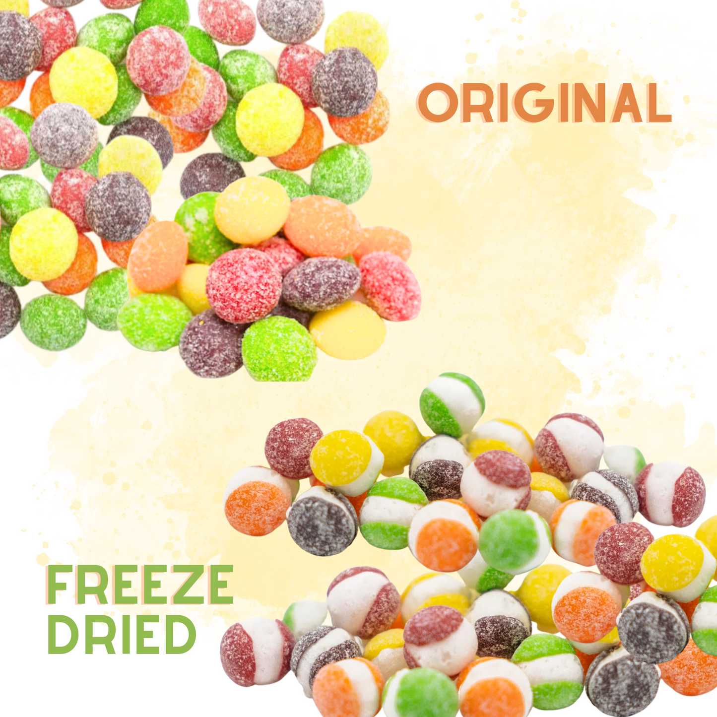 Freeze Dried Candy Sour Rainbow Candy 1 LB